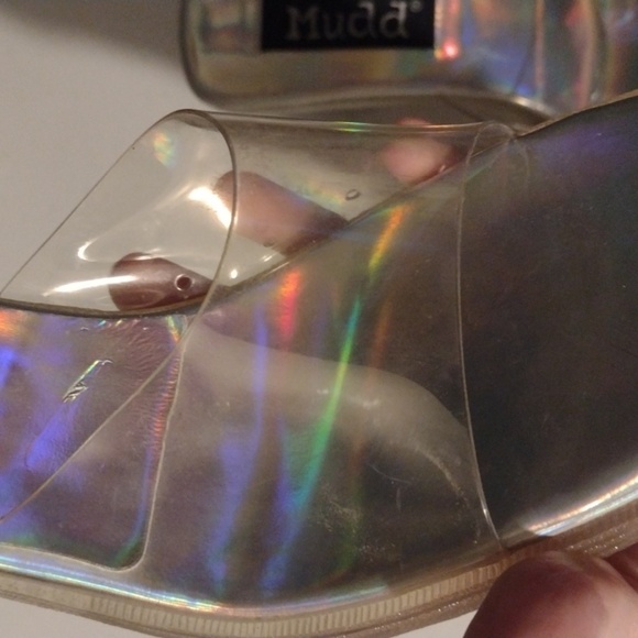 Y2K Mudd Translucent Sandals size9 vintage - Picture 5 of 16